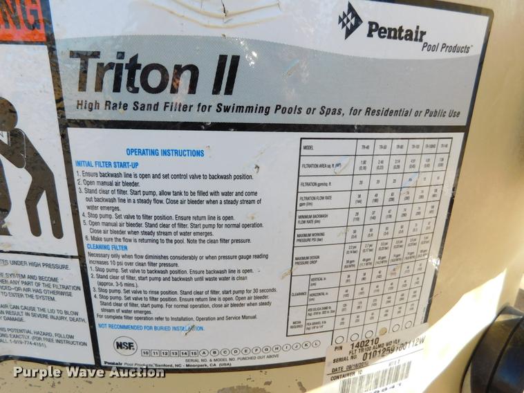 image for item DI9577 Pentair Triton II pool filter