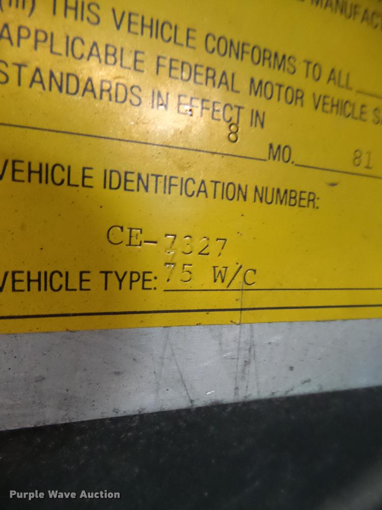 image for item K5651 1981 American Lafrance 75W/C fire truck