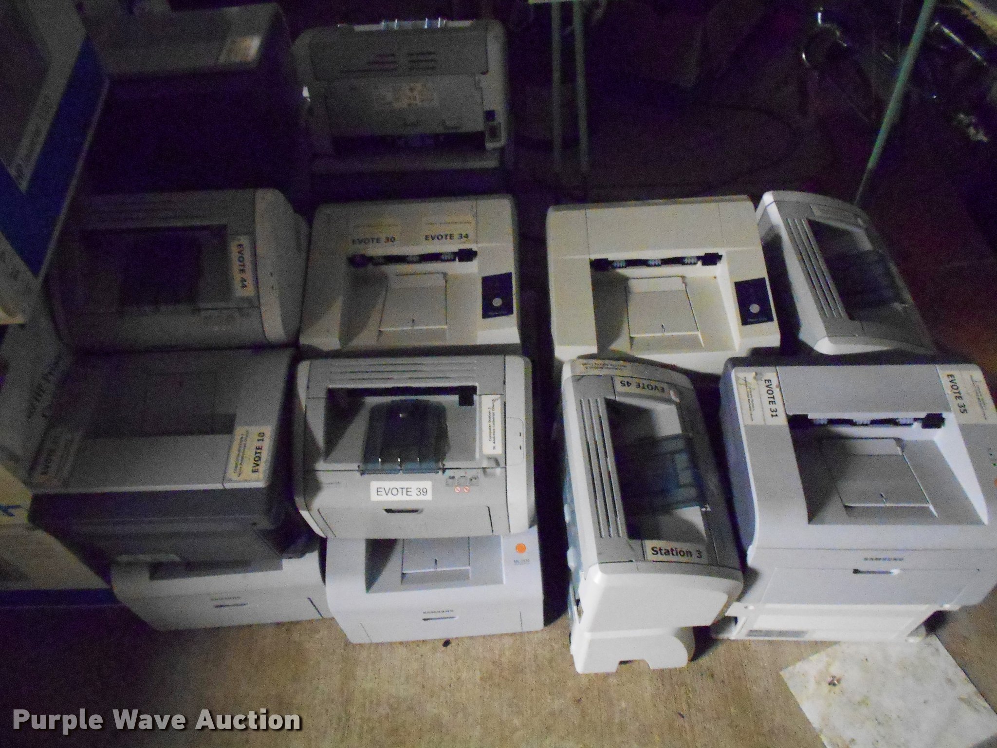 Approximately 35 printers in Wichita, KS Item AT9649 sold Purple Wave