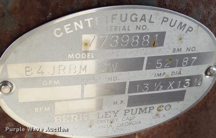 image for item BJ9285 Berkley centrifugal pump