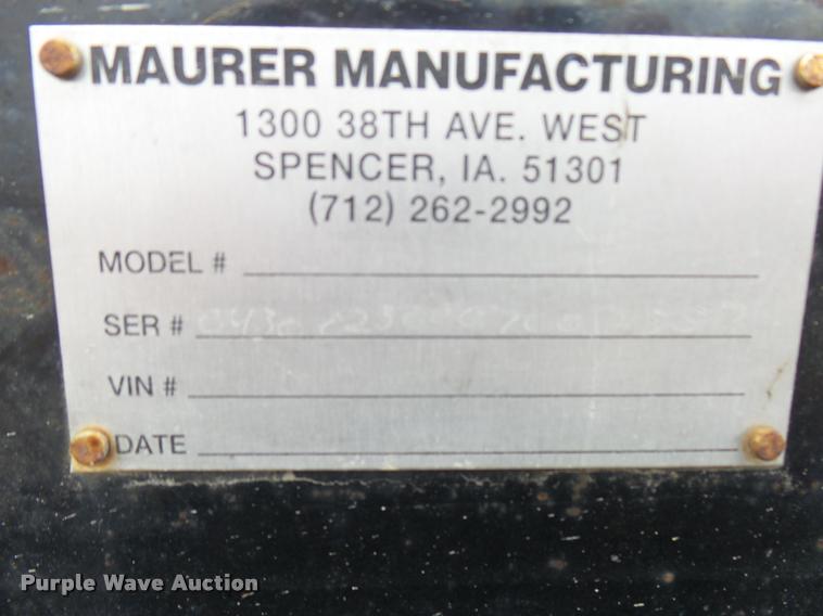 image for item DB2874 2004 Maurer Manufacturing Inc. header trailer