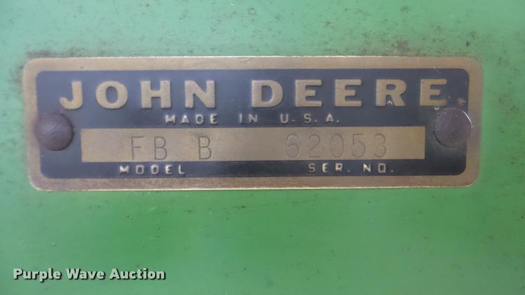 image for item DF9212 John Deere FB8 grain drill