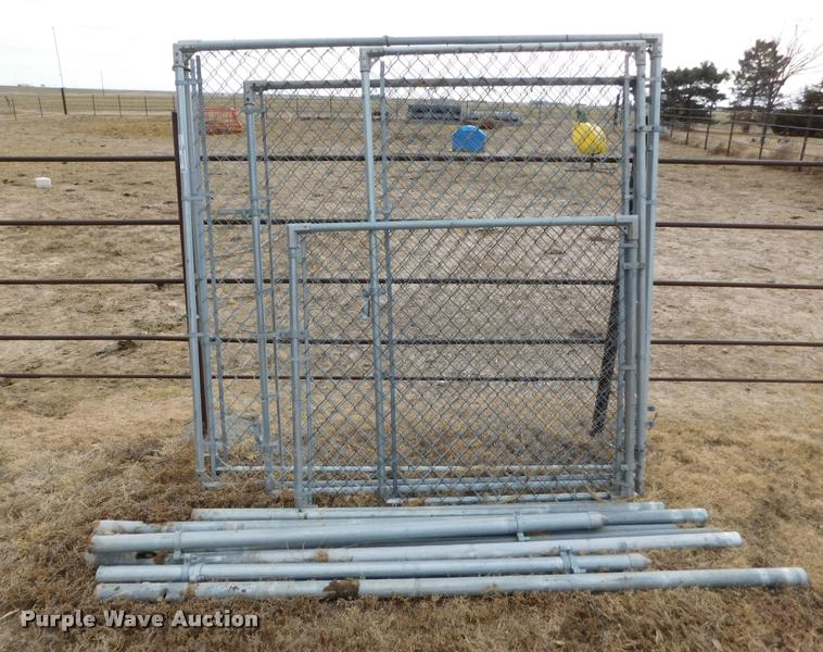 (5) galvanized dog kennel panels in Wright, KS Item DI9645 sold