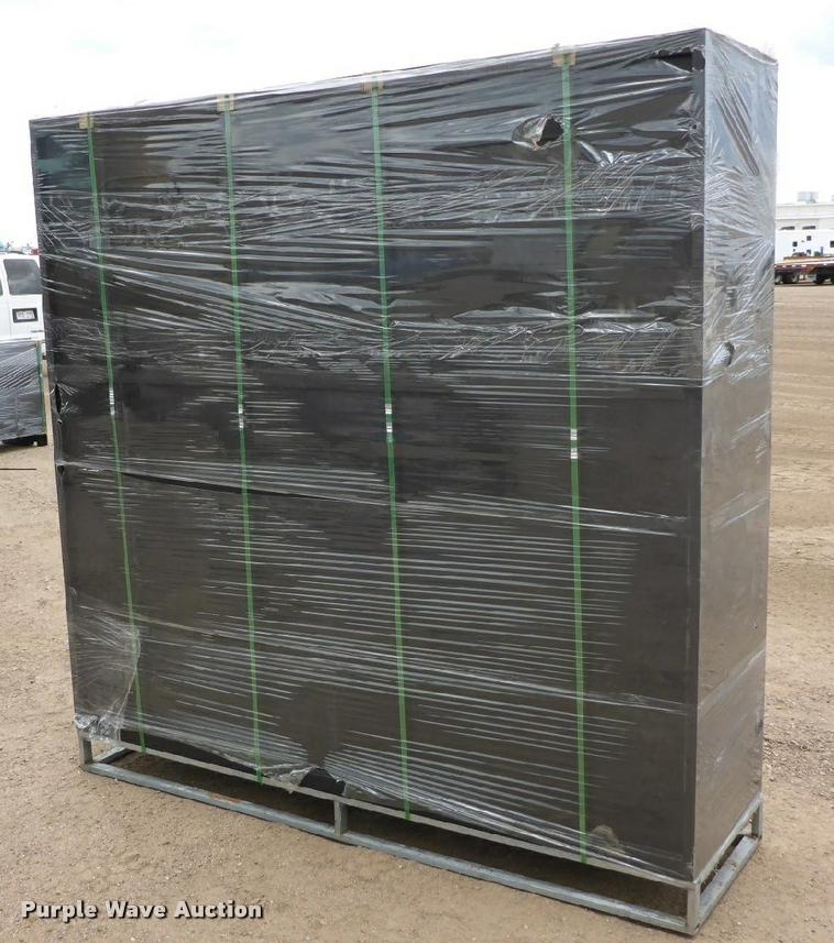 image for item F1030 7.21' x 6.57' x 1.96' steel work bench