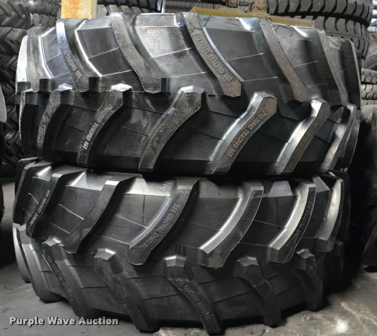 image for item F1130 (2) Tracpro 668 710/70R42 TL radial tires