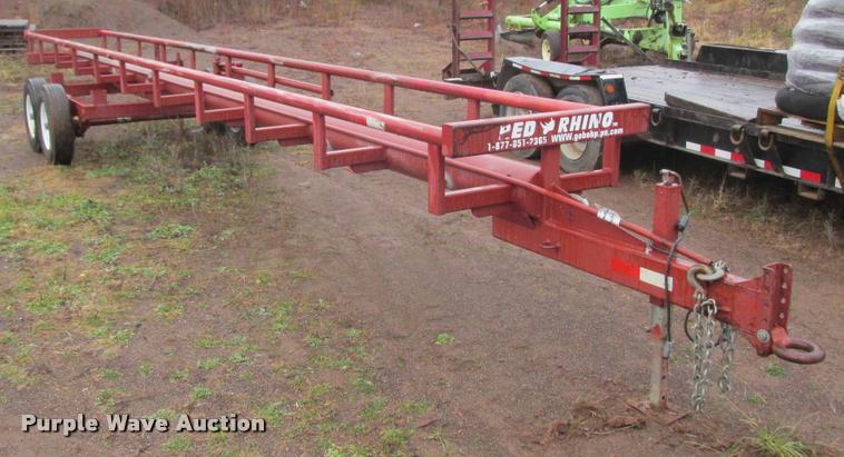 image for item K6195 Red Rhino hay trailer