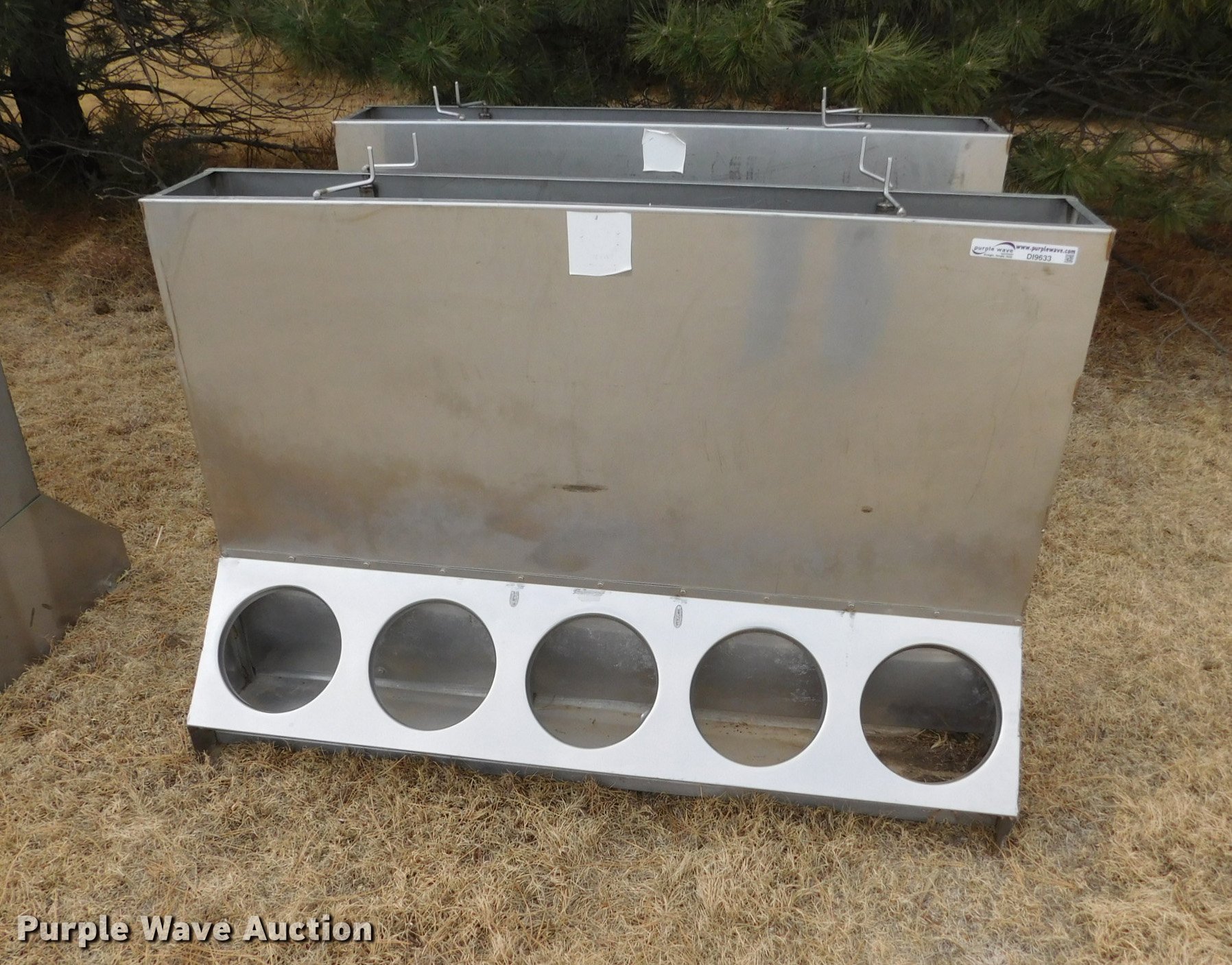 Moore Feed Saver stainless steel hog feeders in Wright, KS Item