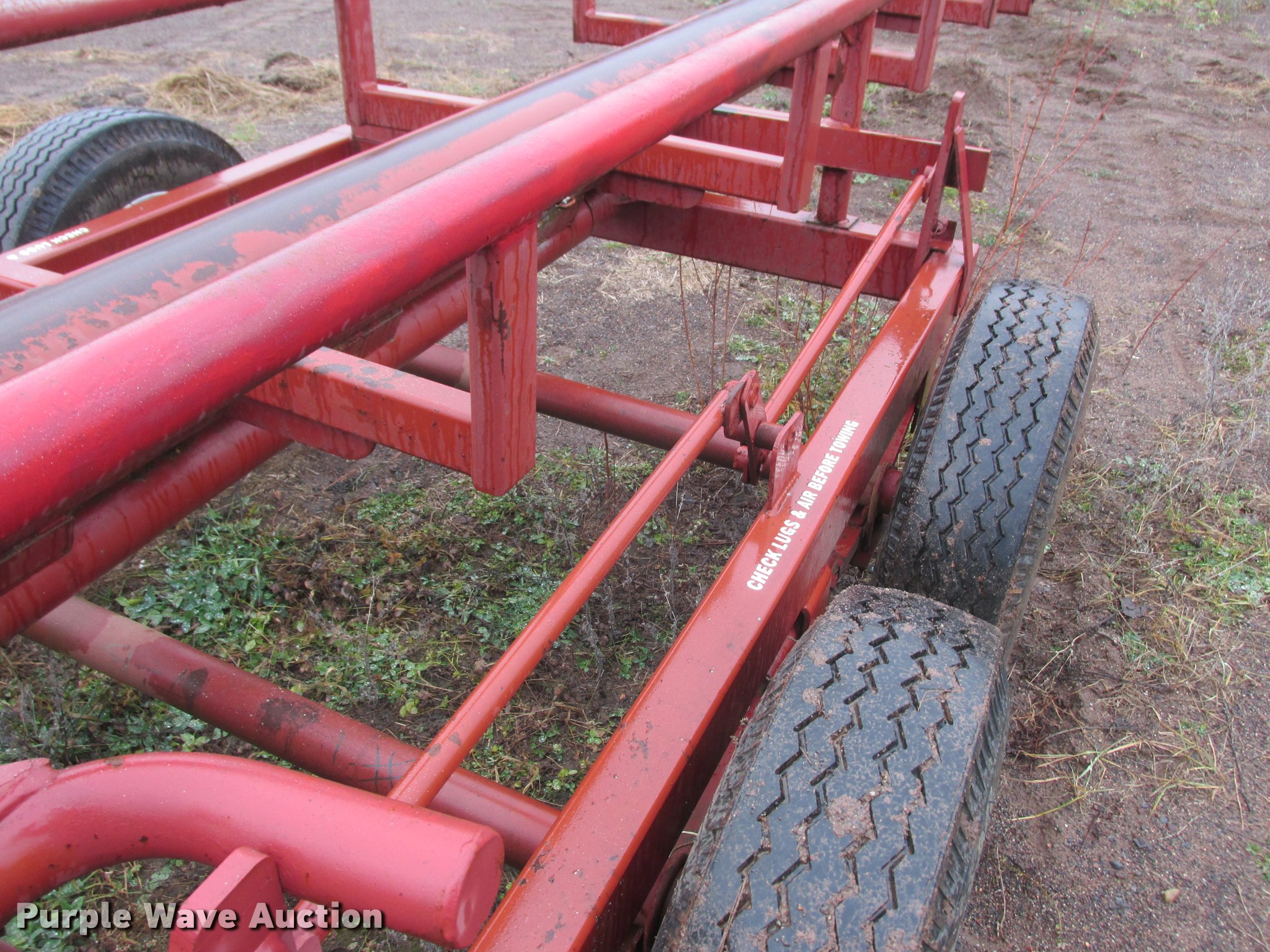 Red Rhino hay trailer in Carlton, MN Item K6195 sold Purple Wave