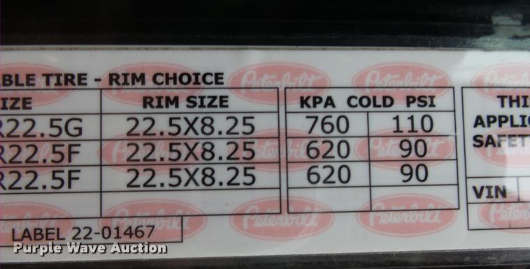 image for item DA2505 2011 Peterbilt 387 semi truck