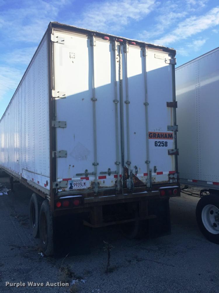 image for item F1154 1985 Brae dry van trailer