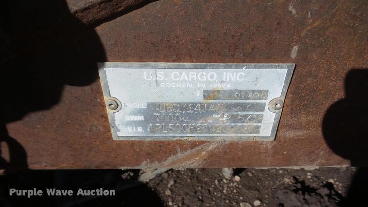 image for item DA0259 1997 US Cargo enclosed cargo trailer