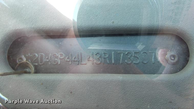 image for item DA0276 2003 Dodge Grand Caravan SUV