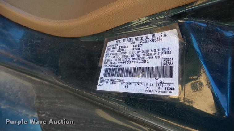 image for item DA0282 1995 Ford Mustang