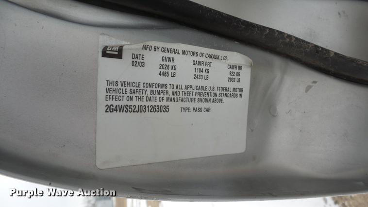 image for item DB2250 2003 Buick Century