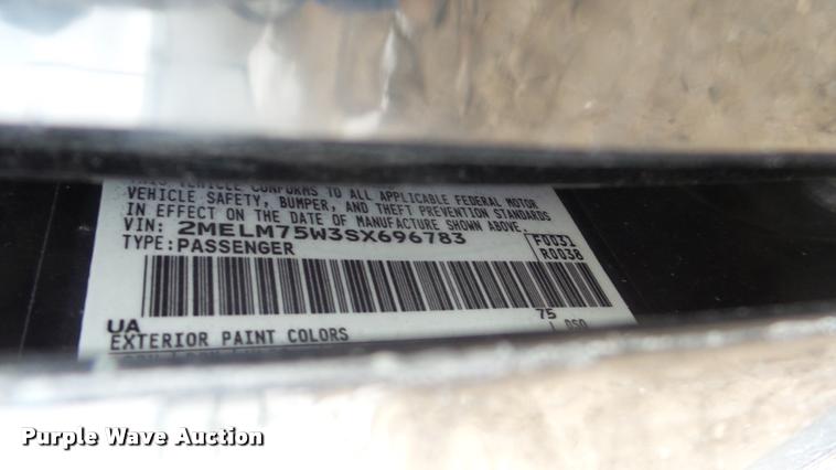 image for item DB2266 1995 Mercury Grand Marquis