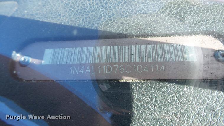 image for item AT9680 2006 Nissan Altima