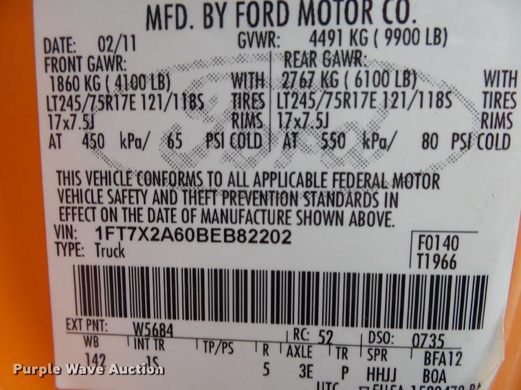 image for item BM9557 2011 Ford F250 Super Duty SuperCab pickup truck
