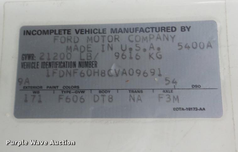 image for item DA0251 1982 Ford F600G bucket truck