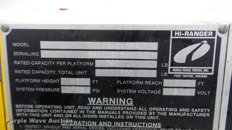 image for item DA0251 1982 Ford F600G bucket truck