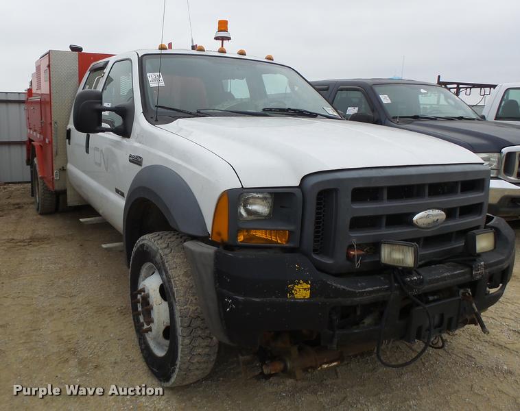 image for item DA3257 2005 Ford F550 Crew Cab utility truck