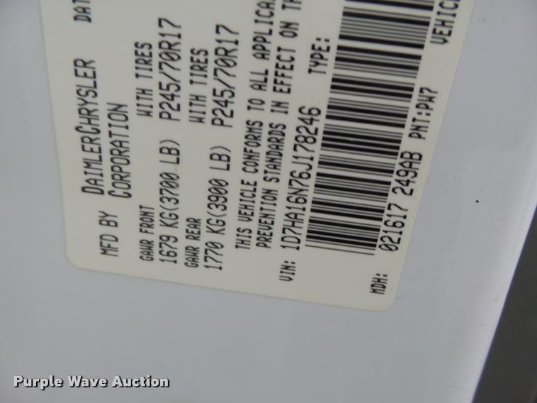 image for item DA3288 2006 Dodge Ram 1500 pickup truck