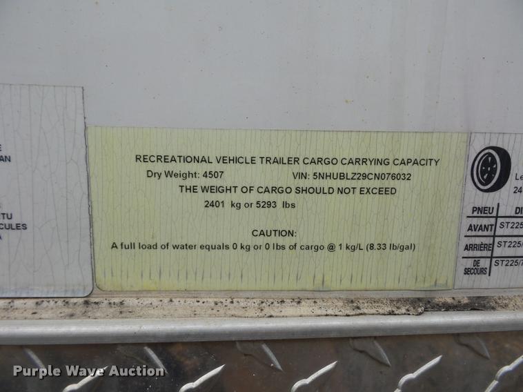 image for item DA5836 2012 Forest River enclosed cargo trailer