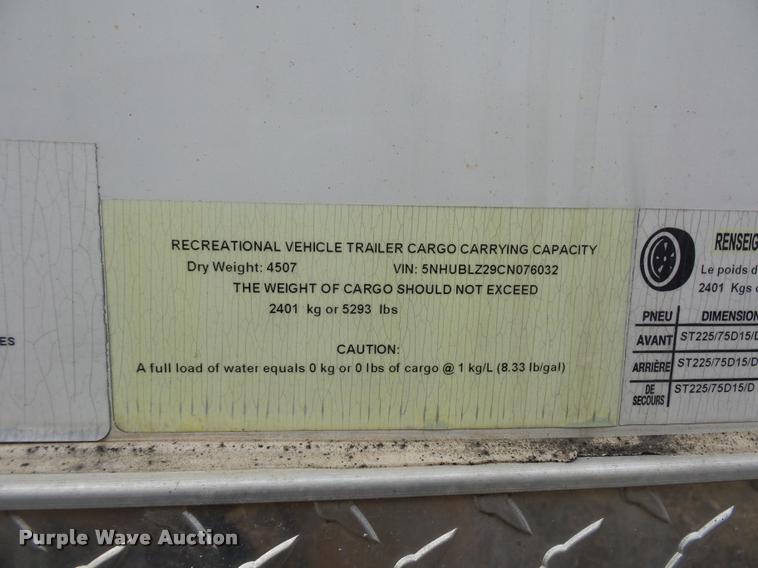 image for item DA5836 2012 Forest River enclosed cargo trailer