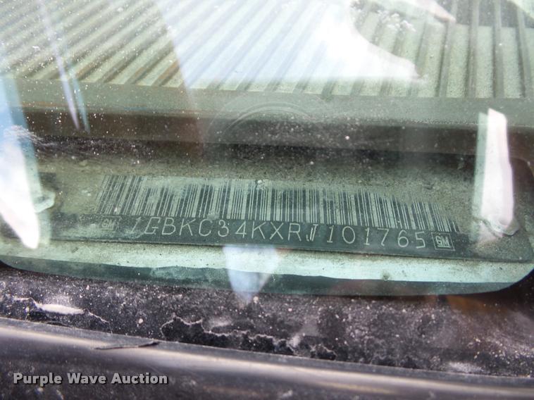 image for item DA5839 1994 Chevrolet 3500 flatbed pickup truck