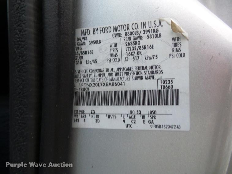 image for item DA5842 1999 Ford F250 Super Duty SuperCab utility truck