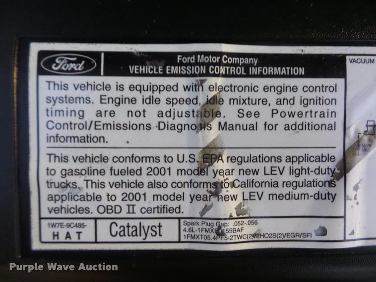 image for item DA5849 2001 Ford F150 SuperCab pickup truck