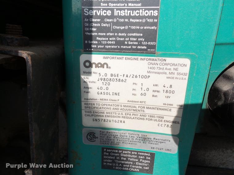 image for item DA5856 1999 Ford Winnebago Brave RV