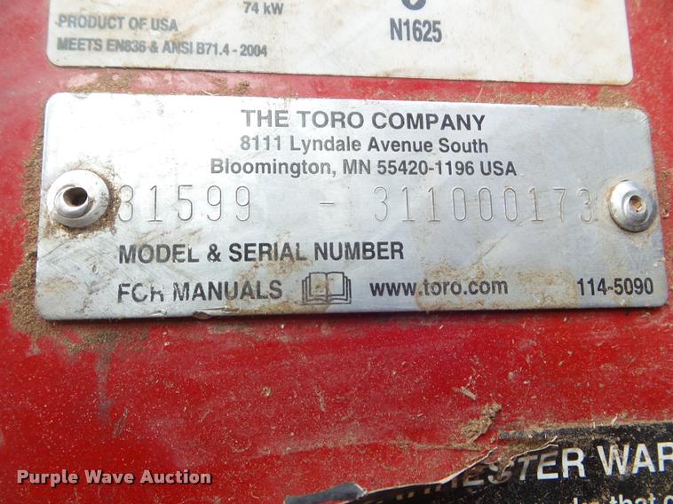 image for item DA7507 Toro Groundsmaster 5910 lawn mower