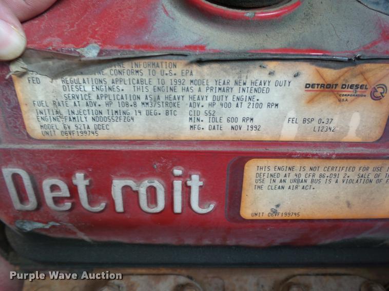 image for item DB0113 1992 Fire Apparatus F179 fire truck