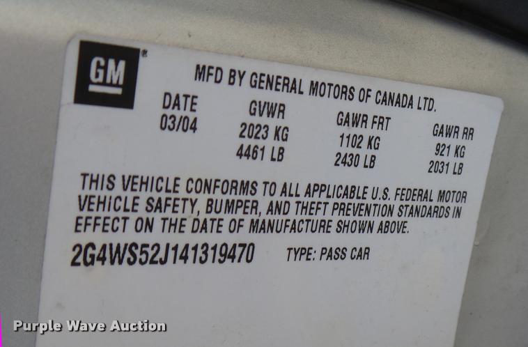 image for item DB2308 2004 Buick Century