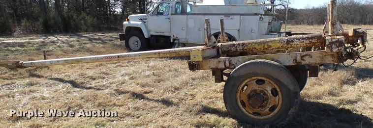 image for item DB2319 Shop built pole trailer