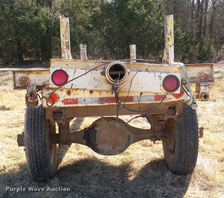 image for item DB2319 Shop built pole trailer