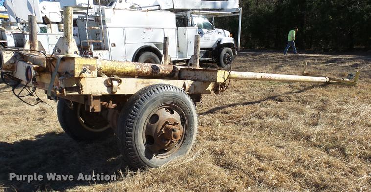 image for item DB2319 Shop built pole trailer