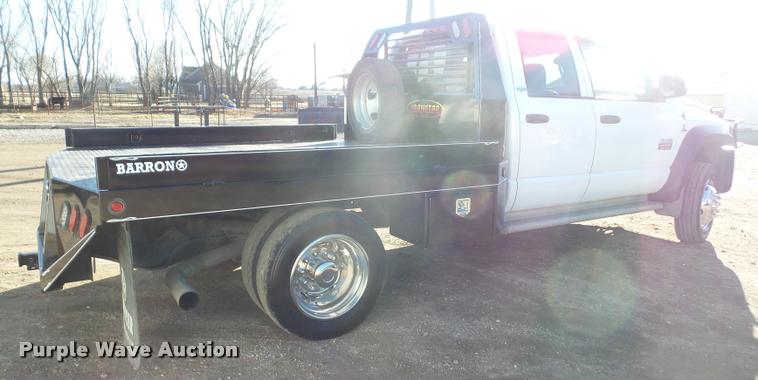 image for item DB2864 2008 Dodge Ram 4500 Laramie Quad Cab flatbed truck