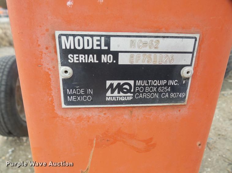 image for item DB2895 Multiquip MC-62 concrete mixer