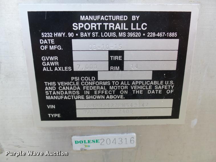 image for item DB4656 2015 Blazer Bay 2400 boat