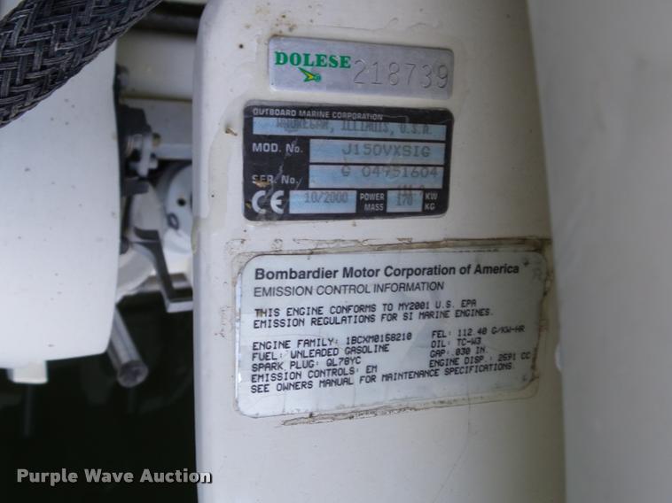 image for item DB4658 2004 Polar Dynasty 2010FB boat