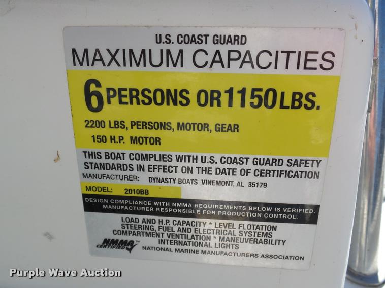 image for item DB4658 2004 Polar Dynasty 2010FB boat