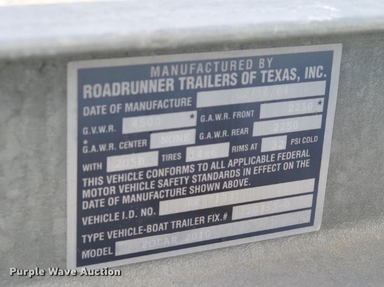 image for item DB4658 2004 Polar Dynasty 2010FB boat