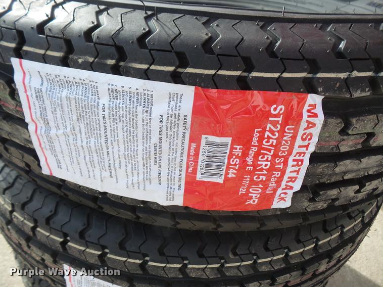 image for item DC9016 (4) Mastertrack ST225/75R15 tires