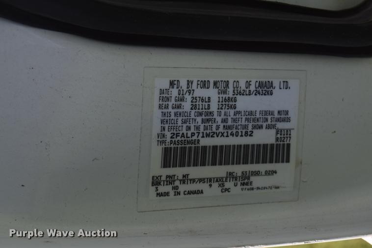 image for item K2824 1997 Ford Crown Victoria Police Interceptor