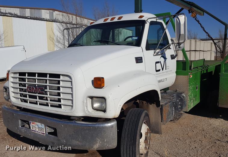 image for item L1721 1998 GMC C6500 flatbed truck