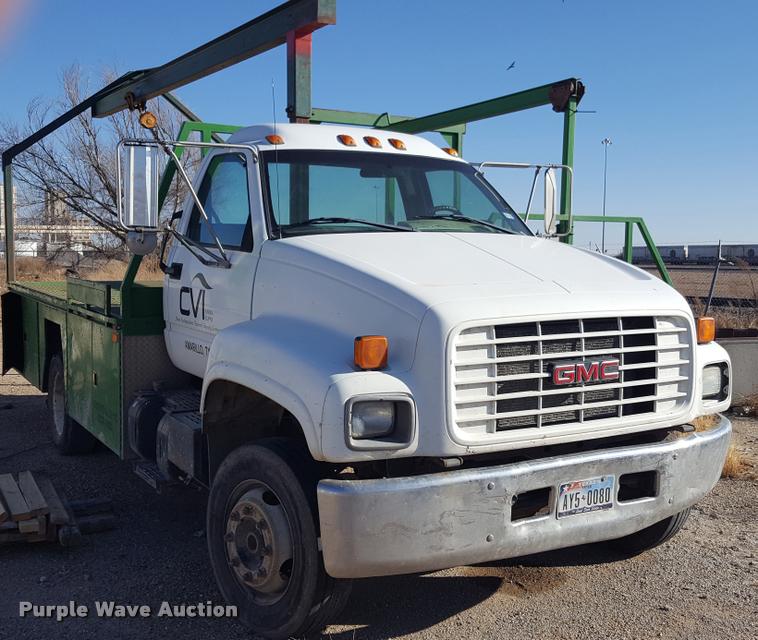 image for item L1721 1998 GMC C6500 flatbed truck