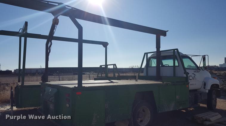 image for item L1721 1998 GMC C6500 flatbed truck