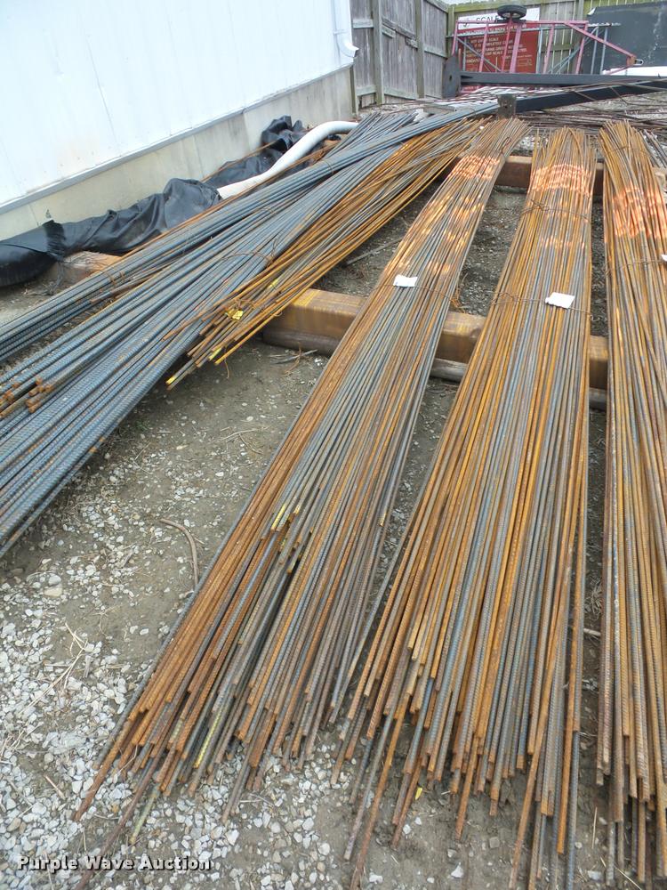(150) pieces of rebar in Grain Valley, MO Item L4508 sold Purple Wave