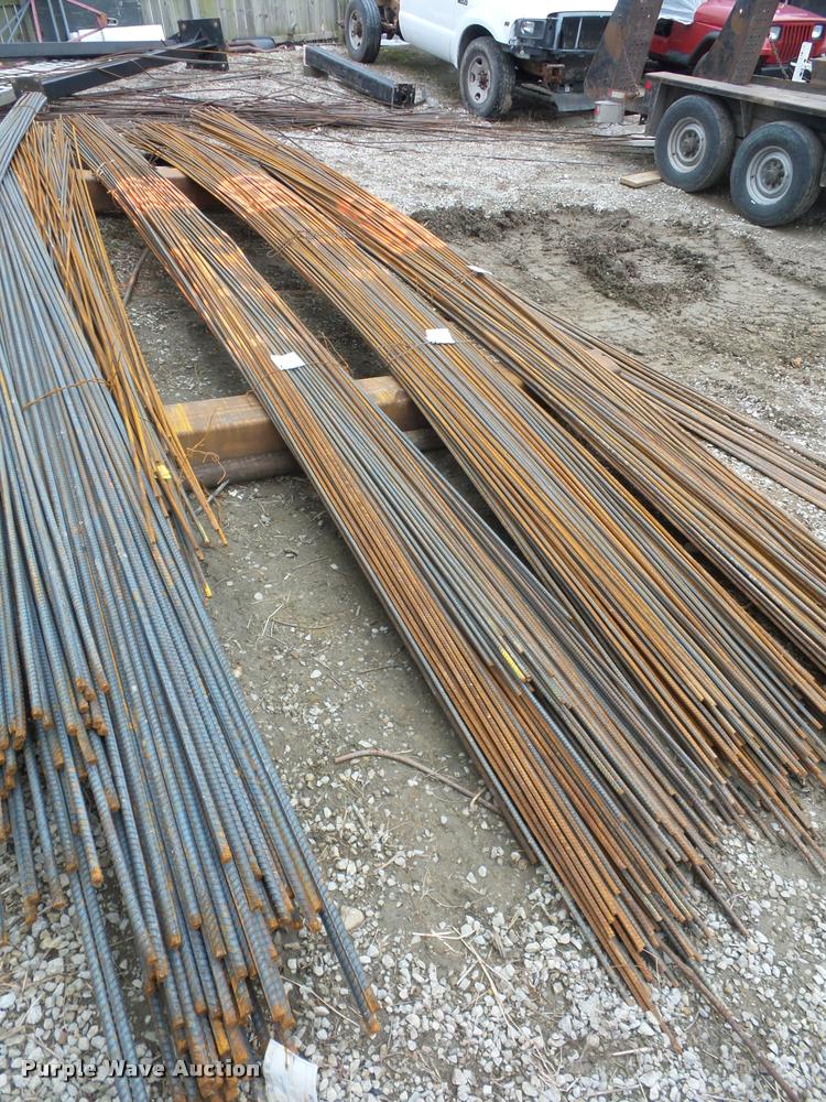 (150) pieces of rebar in Grain Valley, MO Item L4508 sold Purple Wave